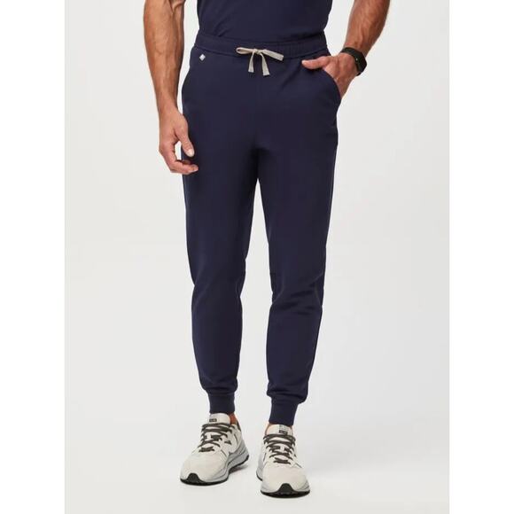 FIGS Tansen Jogger Scrub Pants in Navy Sz L / Short - Picture 1 of 9